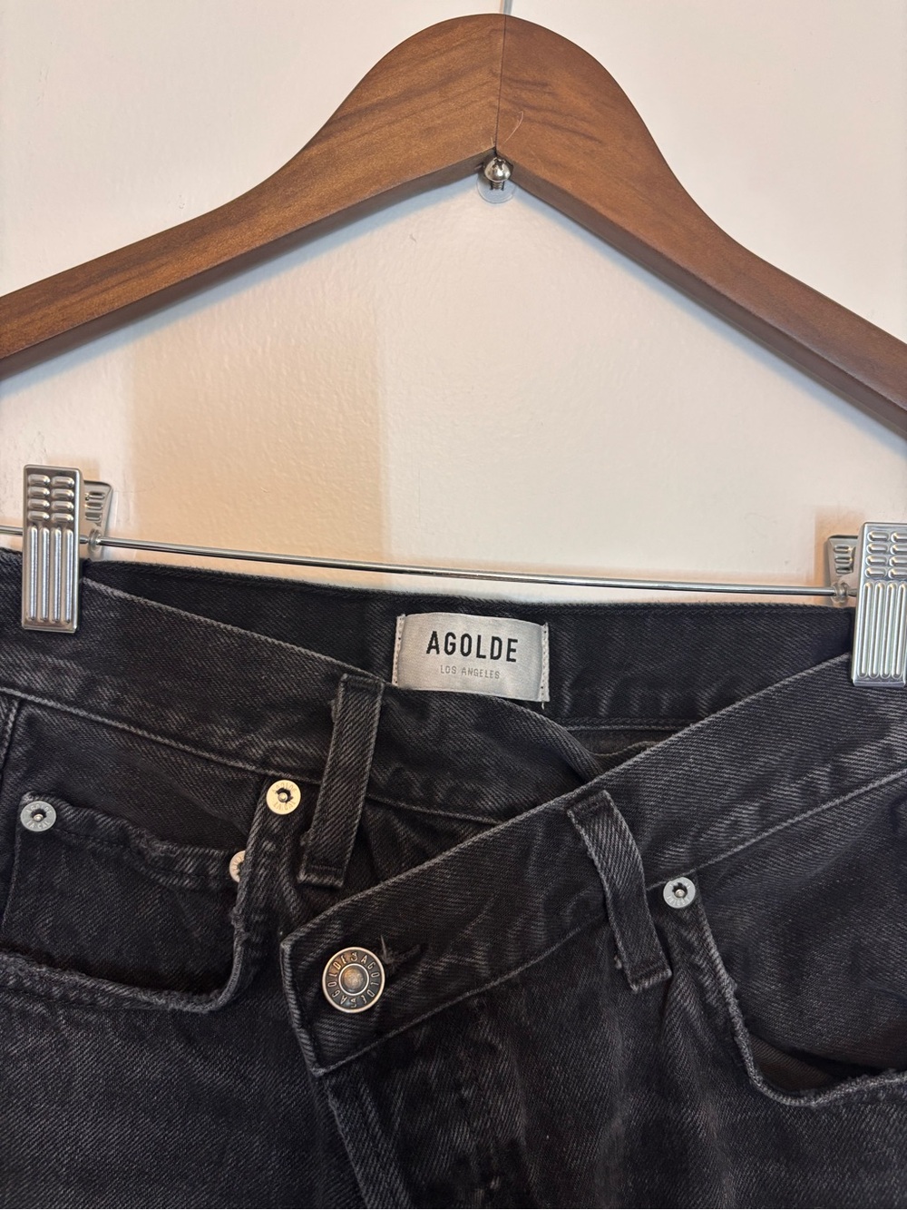 AGOLDE Criss-Cross Upsized Straight-Leg Jeans - Picture 3 of 6